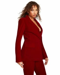 STEVEMADDEN HARLOW BLAZER RED