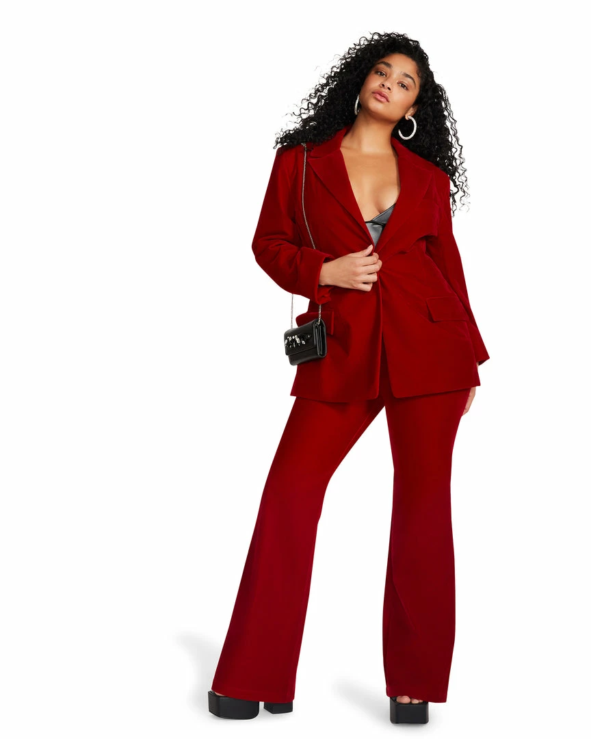 STEVEMADDEN HARLOW BLAZER RED