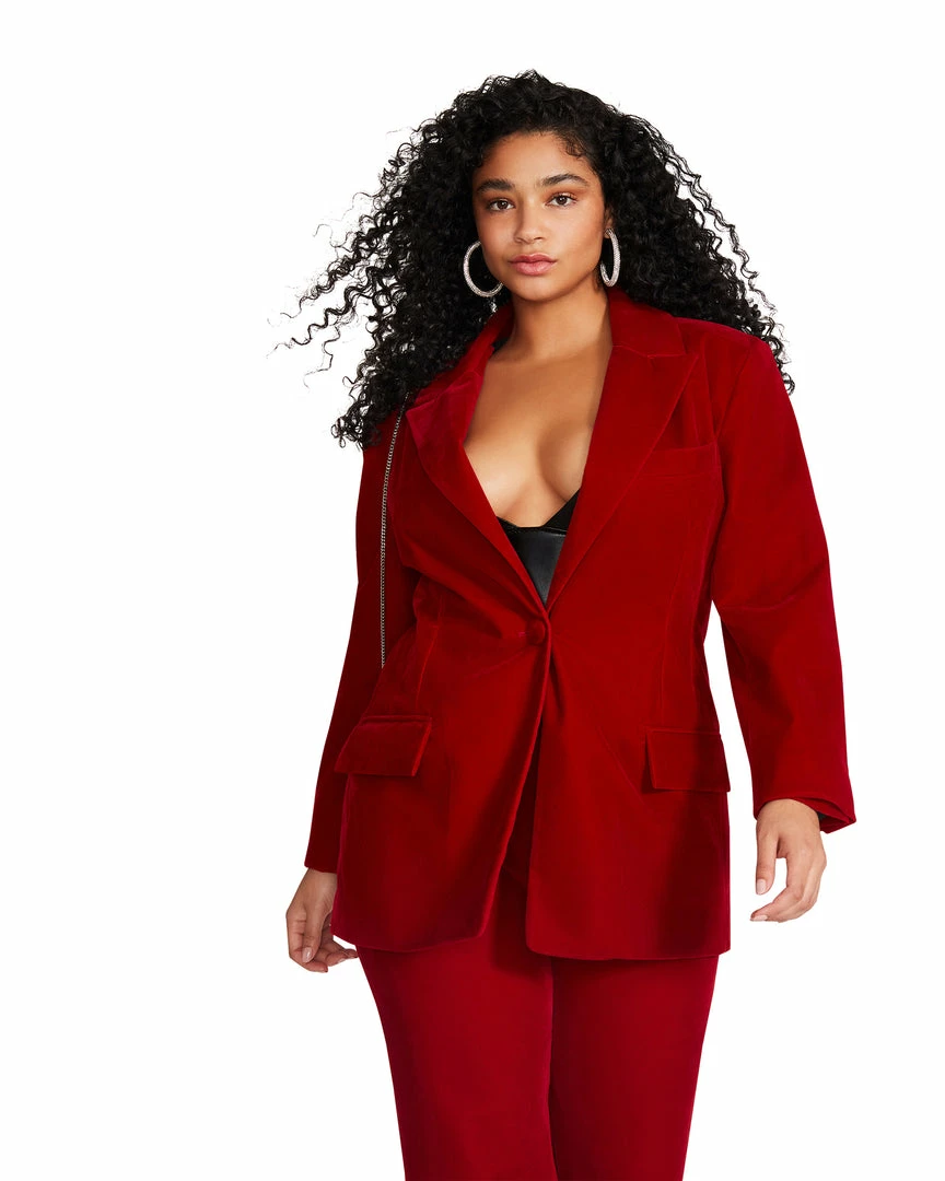 STEVEMADDEN HARLOW BLAZER RED