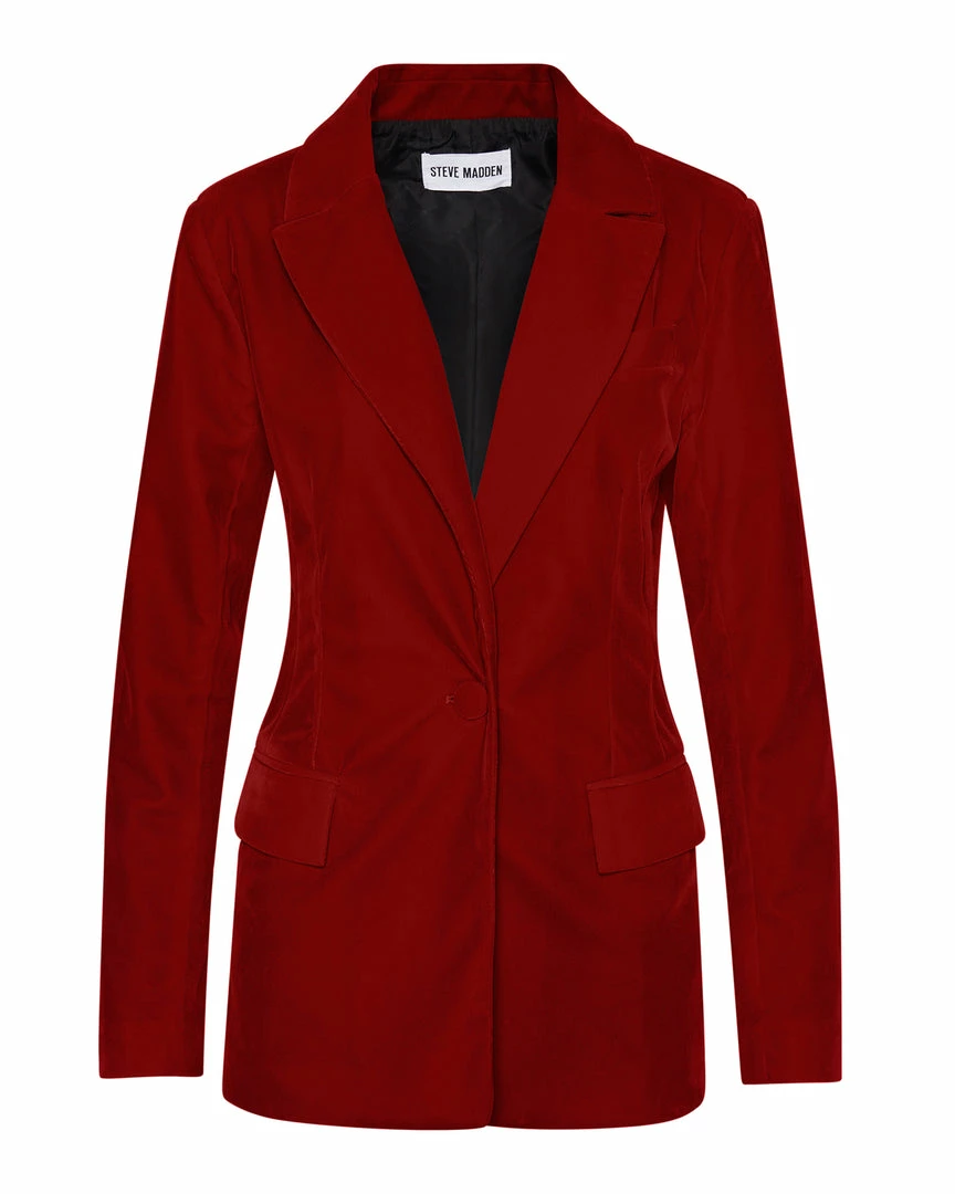 STEVEMADDEN HARLOW BLAZER RED