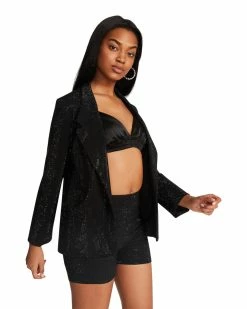 STEVEMADDEN Women's Clothing AYA JACKET BLACK