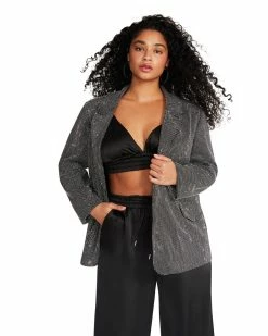 STEVEMADDEN Women's Clothing AYA JACKET SILVER