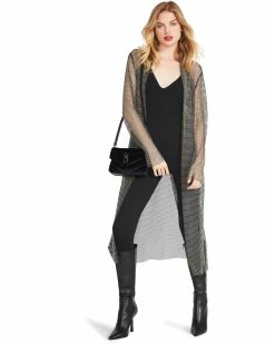 STEVEMADDEN CHARLIZE DUSTER BLACK Women's Clothing