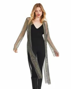 STEVEMADDEN CHARLIZE DUSTER BLACK Women's Clothing