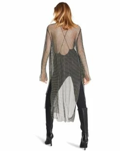 STEVEMADDEN CHARLIZE DUSTER BLACK Women's Clothing