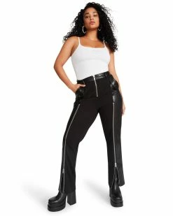 STEVEMADDEN Women's Clothing CARSON PANT BLACK