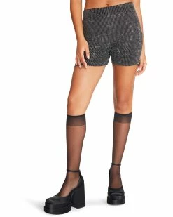 STEVEMADDEN Women's Clothing AYA SHORT SILVER