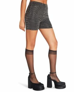 STEVEMADDEN Women's Clothing AYA SHORT SILVER