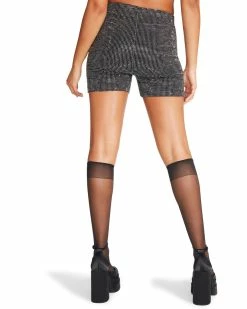 STEVEMADDEN Women's Clothing AYA SHORT SILVER