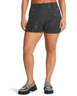 STEVEMADDEN Women's Clothing AYA SHORT SILVER