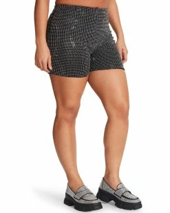 STEVEMADDEN Women's Clothing AYA SHORT SILVER