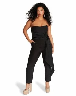 STEVEMADDEN Women's Clothing HARLEN JUMPSUIT BLACK