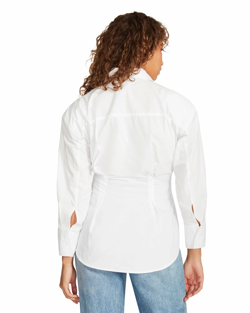 STEVEMADDEN NADIA SHIRT WHITE Women's Clothing