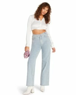 STEVEMADDEN CASSANDRA TOP WHITE Women's Clothing