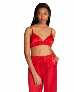 STEVEMADDEN PEPPER BRA TOP RED Women's Clothing