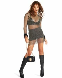 STEVEMADDEN CHARLIZE TOP BLACK