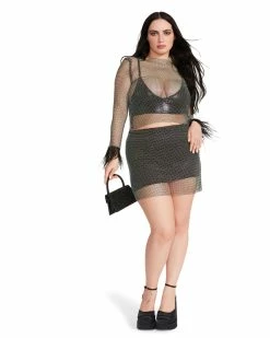 STEVEMADDEN CHARLIZE TOP BLACK