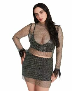 STEVEMADDEN CHARLIZE TOP BLACK