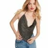 STEVEMADDEN Women's Clothing JANET TOP BLACK