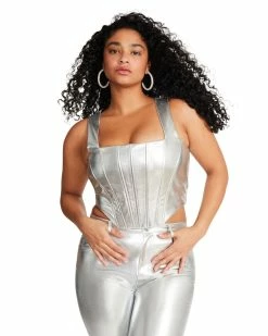 STEVEMADDEN KIMMIE CORSET SILVER
