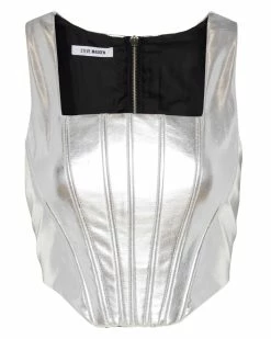 STEVEMADDEN KIMMIE CORSET SILVER