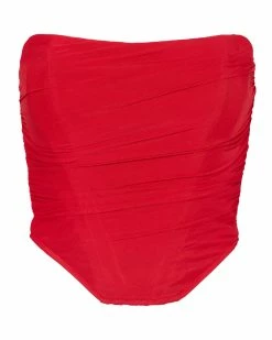 STEVEMADDEN DAHLIA TOP RED Women's Clothing