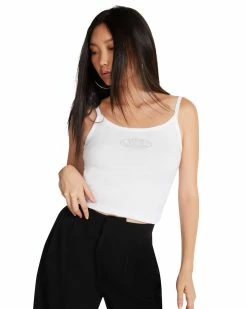 STEVEMADDEN Women's Clothing ALEXA TANK CLEAR