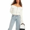STEVEMADDEN Women's Clothing SYD CARDIGAN IVORY