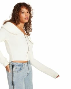 STEVEMADDEN Women's Clothing SYD CARDIGAN IVORY