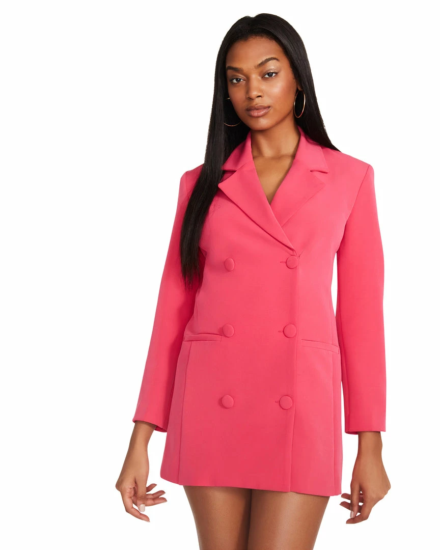 STEVEMADDEN Women's Clothing REAGAN DRESS HOT PINK