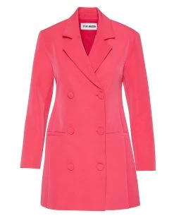 STEVEMADDEN Women's Clothing REAGAN DRESS HOT PINK