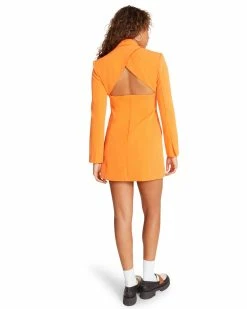 STEVEMADDEN REAGAN DRESS ORANGE Women's Clothing