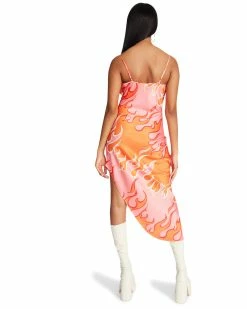 STEVEMADDEN Women's Clothing AULORA DRESS PINK MULTI