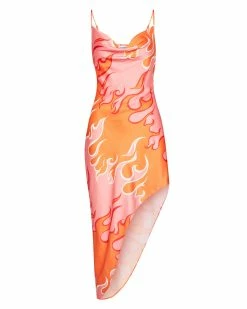 STEVEMADDEN Women's Clothing AULORA DRESS PINK MULTI