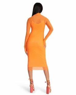 STEVEMADDEN VIVIENNE DRESS ORANGE Women's Clothing