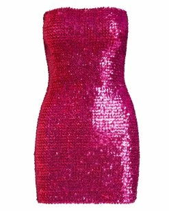 STEVEMADDEN SIRENA DRESS HOT PINK