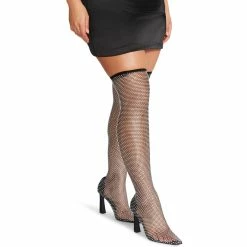 STEVEMADDEN Women's Shoes SAPPHIRE RHINESTONES