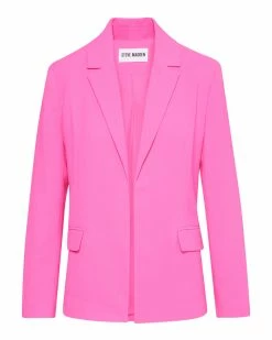 STEVEMADDEN PAYTON BLAZER HOT PINK Women's Clothing