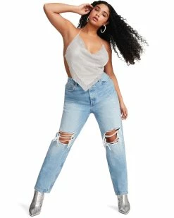 SteveMadden BARELY THERE RHINESTONE HALTER SILVER