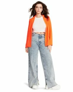 STEVEMADDEN Women's Clothing PAYTON BLAZER ORANGE