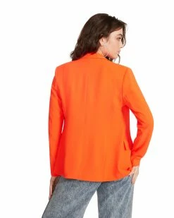 STEVEMADDEN Women's Clothing PAYTON BLAZER ORANGE