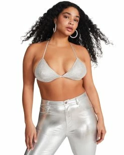 STEVEMADDEN RHINESTONE BIKINI TOP