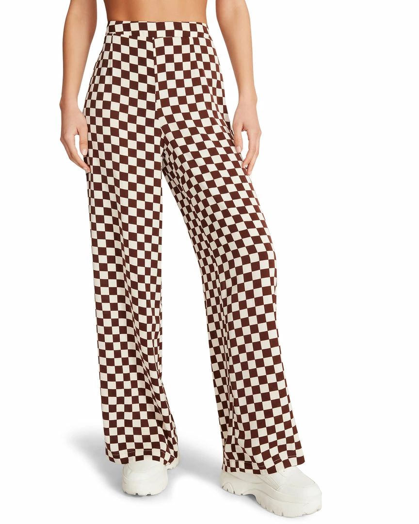 STEVEMADDEN 3-PIECE CHECKERED SET BROWN