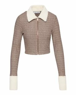 STEVEMADDEN Women's Clothing CELESTE JACKET BROWN