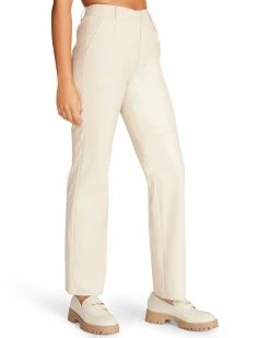 STEVEMADDEN Women's Clothing ABBY PANT IVORY