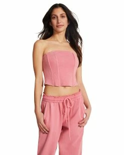 STEVEMADDEN BROOKS TOP PINK Women's Clothing