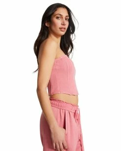 STEVEMADDEN BROOKS TOP PINK Women's Clothing