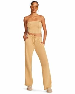 STEVEMADDEN Women's Clothing BROOKS TOP TAN