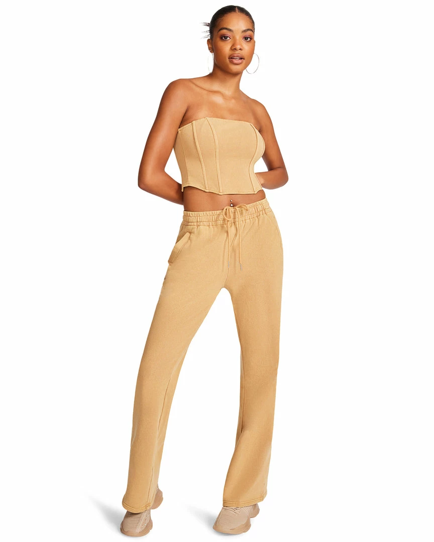 STEVEMADDEN Women's Clothing BROOKS TOP TAN