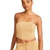 STEVEMADDEN Women's Clothing BROOKS TOP TAN